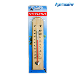 Термометр внутренний 27х6 см деревянный арт. 24768-CH075-1